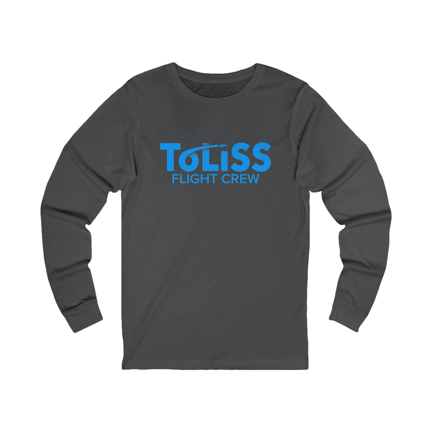 Jersey Long Sleeve Tee (White, Black or Asphalt with ToLiss blue logo)